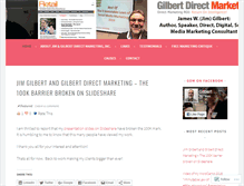 Tablet Screenshot of gilbertdirectmarketing.com